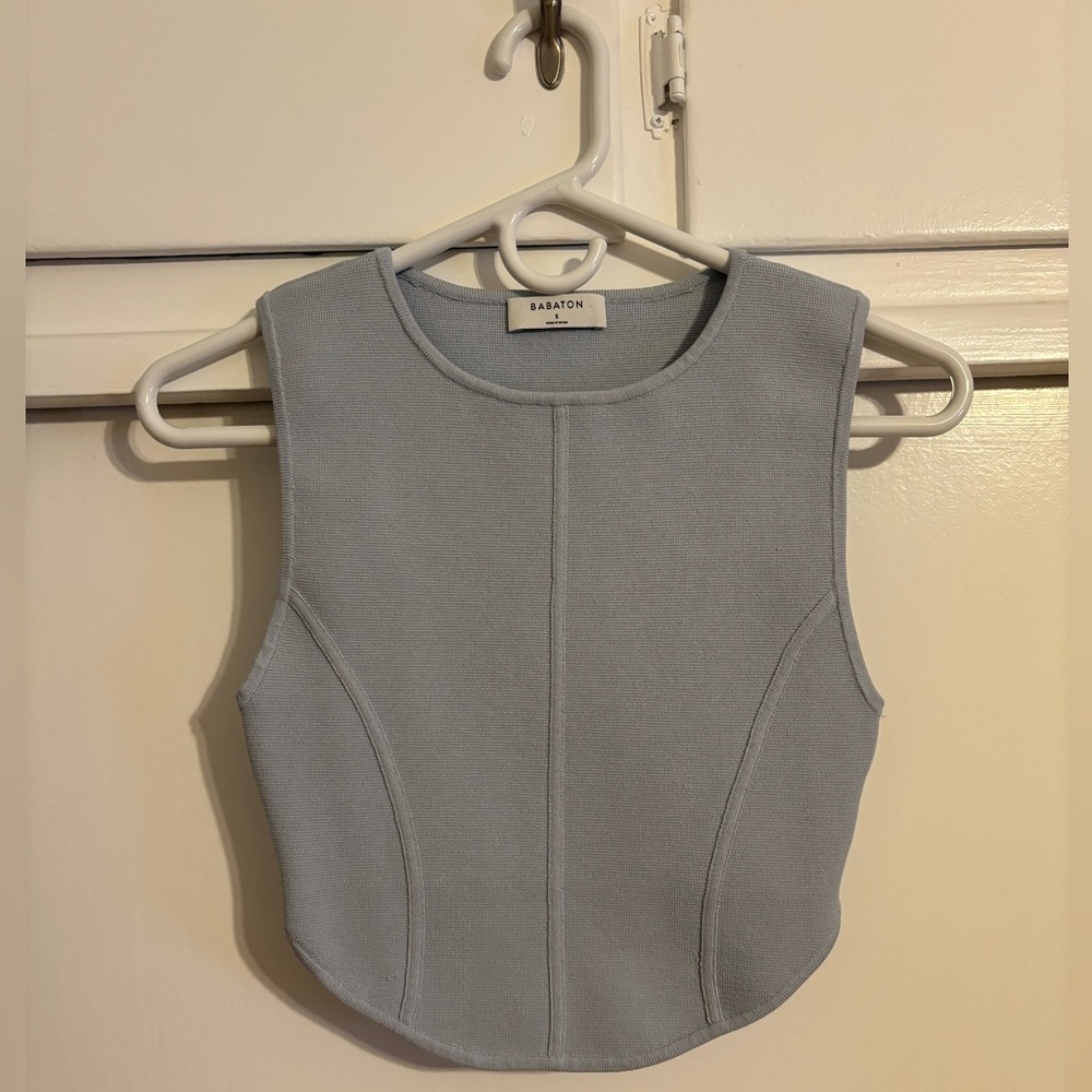 Aritzia Babaton GALLERY SCULPT KNIT SEAMED TANK